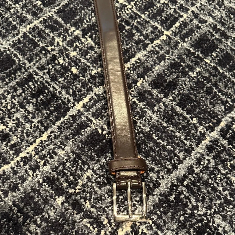 Kids' Dark Brown Leather Belt